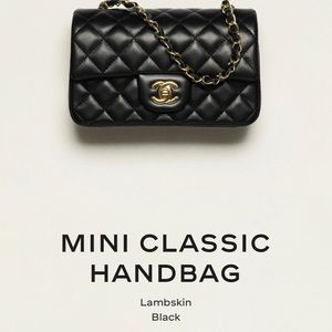 Chanel Black Mini Classic Handbag